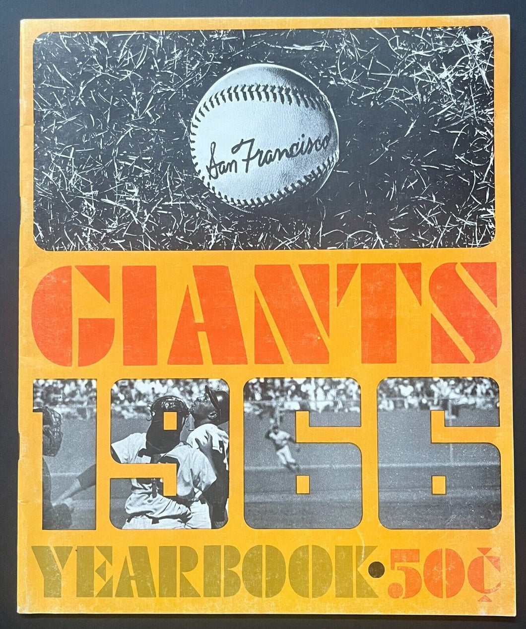 1966 MLB Baseball San Francisco Giants Official Season Yearbook Mays McCovey