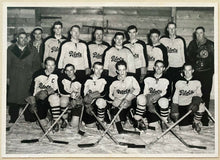 Load image into Gallery viewer, 1952-53 Mound Pilots Manitoba Senior Hockey League Vintage Team Photo

