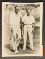 1928 International News Press Photo Bill Tilden Tennis Legend + Henri Cochet