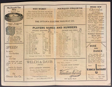 Load image into Gallery viewer, 1933 Auditorium NHL Hockey Program Ottawa Senators vs Detroit Red Wings + News
