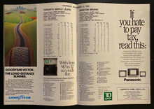 Load image into Gallery viewer, 1985 NHL Hockey Maple Leaf Gardens Program Toronto Leafs Bruins + Ticket Stub
