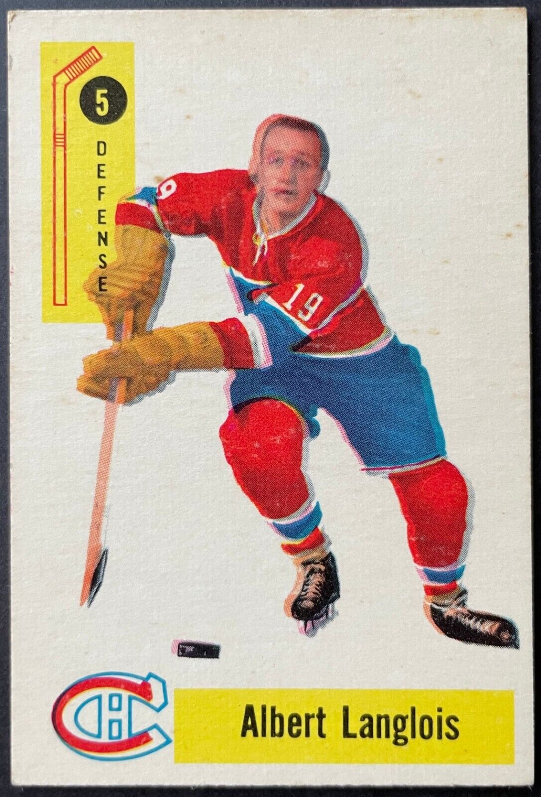 CANADIENS DE MONTRÉAL - RONDELLE DE HOCKEY AUTOGRAPHIÉE PAR YVAN COURNOYER - (LOGO