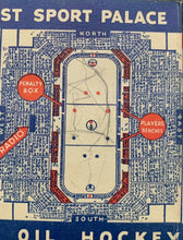 Load image into Gallery viewer, 1937-38 Imperial Oil NHL Pocket Schedule Vintage Hockey Sports Calendar

