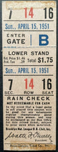 Load image into Gallery viewer, 1951 Mickey Mantle New York Yankees 1st Game Post Signing Program + Ticket MLB
