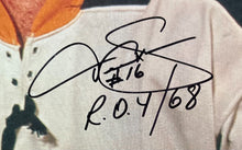 Load image into Gallery viewer, Derek Sanderson Signed Boston Bruins Hockey Promo Photo Autographed ROY Insc JSA
