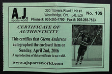Load image into Gallery viewer, Glenn Anderson Signed Autographed Edmonton Oilers Hockey Puck AJ Sports Hologram
