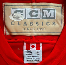 Load image into Gallery viewer, Pete Mahovlich + Ron Ellis Autographed CCM Retail Replica Team Canada Jersey JSA
