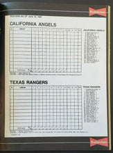 Load image into Gallery viewer, 1987 Arlington Stadium MLB Souvenir Program Texas Rangers vs California Angels
