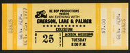 1977 Emerson Lake Palmer Concert Ticket Mississippi Coliseum Unused Vintage