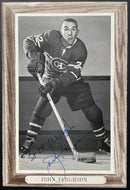 1964 John Ferguson Signed Beehive NHL Hockey Photo Autographed Canadiens JSA
