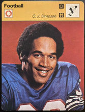 Load image into Gallery viewer, 1977 NFL Football Editions Rencontre Lausanne Card Buffalo Bills OJ Simpson
