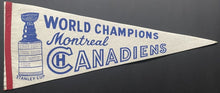 Load image into Gallery viewer, 1960&#39;s Montreal Canadiens NHL Hockey Full Size Pennant

