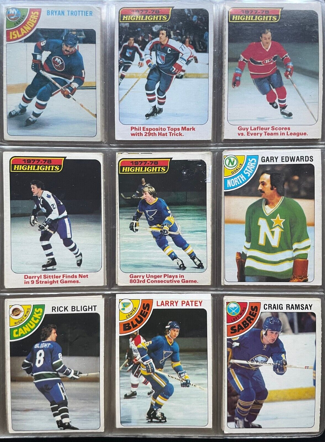 1978-79 O-Pee-Chee Hockey Cards Complete Set 1-396 Mike Bossy Rookie Vintage
