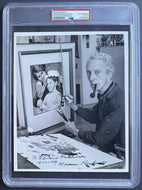 Norman Rockwell Signed Autographed 8x10 B&W Original Photo PSA/DNA Authentic
