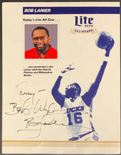 Load image into Gallery viewer, Basketball Hall Of Famer Bob Lanier Personally Autographed Promo Photo NBA 6x7
