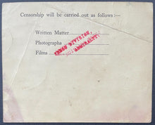 Load image into Gallery viewer, 1944 D-Day Press Pass Historical Reporter Ticket + Type 1 Reporter Photograph
