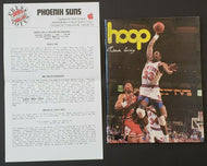 1989 Vets Memorial Coliseum NBA Program NY Knicks - Phoenix Sun + Ticket P Ewing