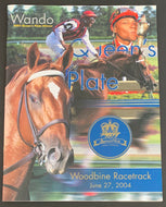 2004 Queens Plate Woodbine Horse Race Program Unscored Vintage Racing