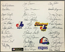 Load image into Gallery viewer, 1979 Montreal Expos Team Signed Illustration Board 32 Autographs MLB Gary Carter
