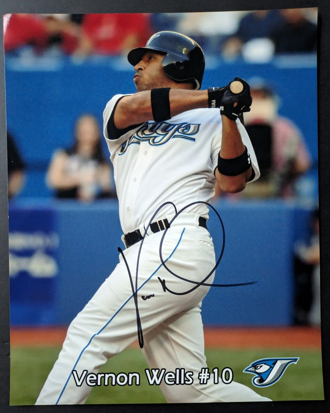 Vernon Wells Autographed Toronto Blue Jays Signed 8” x 10” Photograph MLB