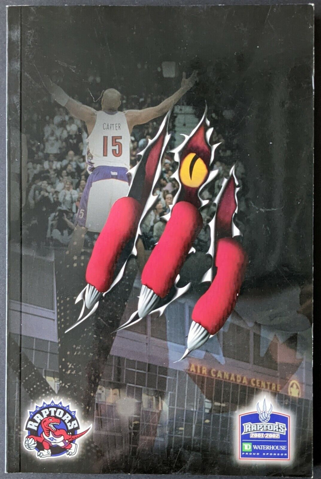 2001-2002 Toronto Raptors NBA Basketball Media Guide Vintage Carter Olajuwan