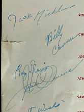 Load image into Gallery viewer, 1960 Sports Celebrity Dinner Program Signed x32 Jesse Owens Nicklaus Autographed

