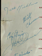 1960 Sports Celebrity Dinner Program Signed x32 Jesse Owens Nicklaus Autographed