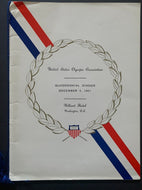 1961 US Olympic Association Quadrennial Dinner Program John F. Kennedy Historic