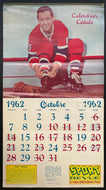 1962/63 Sport Revue Calendar NHL Stars Full Colour Photos Pilote Hull + others