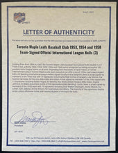 Load image into Gallery viewer, 1953 Toronto Maple Leafs Baseball Team Signed Ball Autographed x19 MILB LOA
