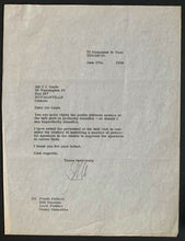 Load image into Gallery viewer, 1960 Toronto Maple Leaf Baseball Club Office Memo + Signed Vintage Letter

