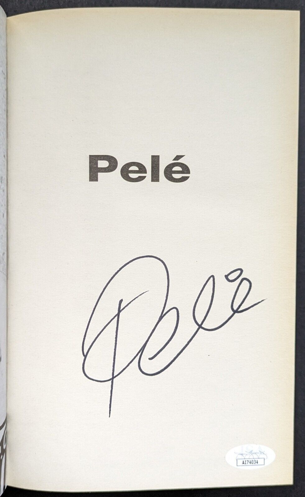 Pele The Autobiography Autographed Signed Hardcover Book Soccer Brazil JSA