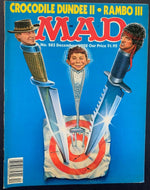 MAD Magazines Vol. #282, #283, #284 1988-1989 Vintage Comic Books Comedy Parody
