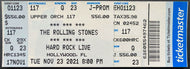 November 23rd 2021 The Rolling Stones No Filter USA Tour Full Concert Ticket