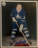 Frank Mahovlich Autographed Photo Toronto Maple Leafs NHL Hockey Signed Vintage