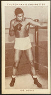 1938 Joe Louis Churchman Cigarettes Boxing Personalities Vtg Tobacco Card #26