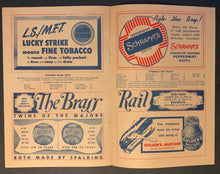 Load image into Gallery viewer, 1948 New York Yankees vs Washington Official Program Baseball Card DiMaggio

