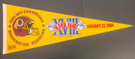 1984 Super Bowl XVIII Washington Redskins 1983 NFC Champions Full Size Pennant