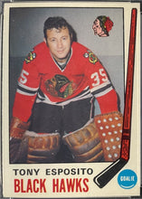 Load image into Gallery viewer, 1969 O-Pee-Chee Tony Esposito #138 Hockey Rookie Card Blackhawks PSA NM-MT 8

