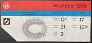 1976 Montreal Summer Olympics Opening Ceremonies Ticket Stub Queen Elizabeth