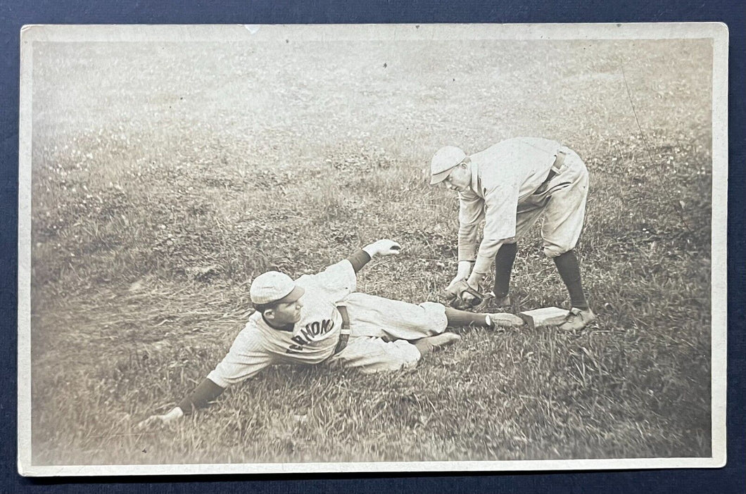C 1900 Fairmont Baseball Team Black & White Photo Unused Postcard Vintage