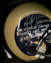 Load image into Gallery viewer, Marshall Faulk Autographed St Louis Rams Football Helmet Signed NFL Fanatics

