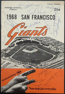 San Francisco Giants Autographed Signed Spring Training MLB Baseball Program x13