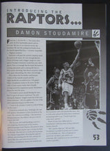 Load image into Gallery viewer, 1996 Skydome Last Game Of Inaugural Season Program Raptors vs 76ers Stoudamire
