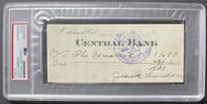 1906 Jack London Autographed Signed Cheque Payable To The Socialist PSA/DNA Auth
