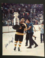 Autographed NHL Boston Bruins Hockey HOFer Johnny Bucyk Signed Photo