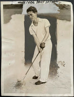 1936-1942 Vintage Pat Abbott Golfer Photo lot x5 Wire + Type 1 San Francisco