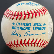 Load image into Gallery viewer, Jim Abbott Autographed American League Rawlings Baseball Signed Yankees JSA
