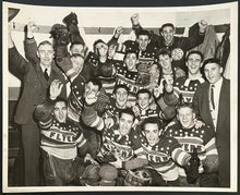 Load image into Gallery viewer, 1948 Press Photo Barrie Flyers vs Montreal Nationals Hockey Championship Win
