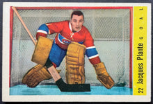 Load image into Gallery viewer, 1958-59 Parkhurst Hockey Jacques Plante #22 Montreal Canadiens Vintage NHL
